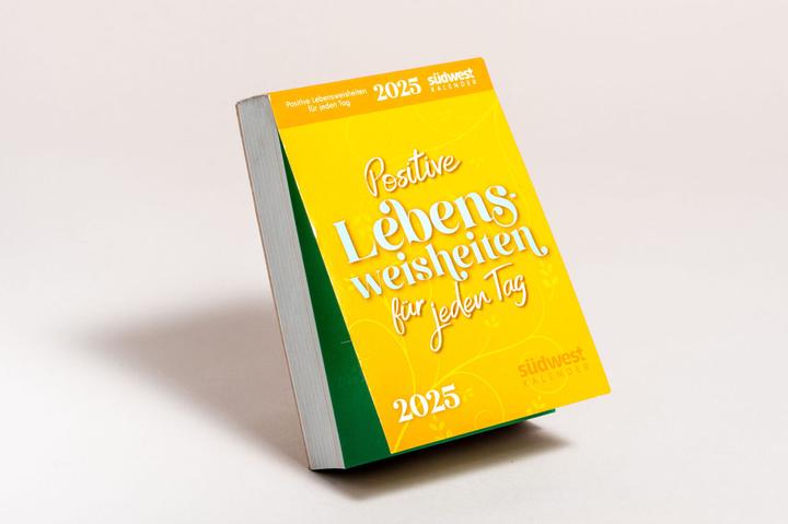 Produktbild Positive Lebensweisheiten für jeden Tag 2025 - Tagesabreisskalender zum Aufstellen oder Auf (1 Tag / 2 Seiten)