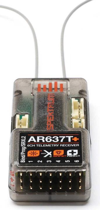 Immagine prodotto AR637T+ Ricevitore telemetrico DSMX a 6 canali AS3X+ e SAFE