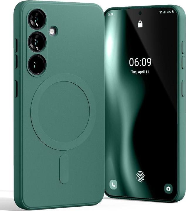 Productafbeelding MagSafe Semi-Silicone Sam S25 S931 zielony /green (Samsung Galaxy S25)