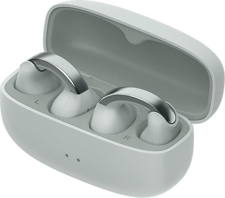 Actual product image JVC HA-NP1T-H Nearphones Open Ear True Wireless Headphones ice grey (24 h, Wireless)