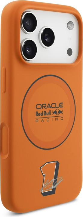 Actual product image Red Bull Silicone Blue Ring MagSafe Case for iPhone 17 Pro Orange (Apple iPhone 17 Pro)