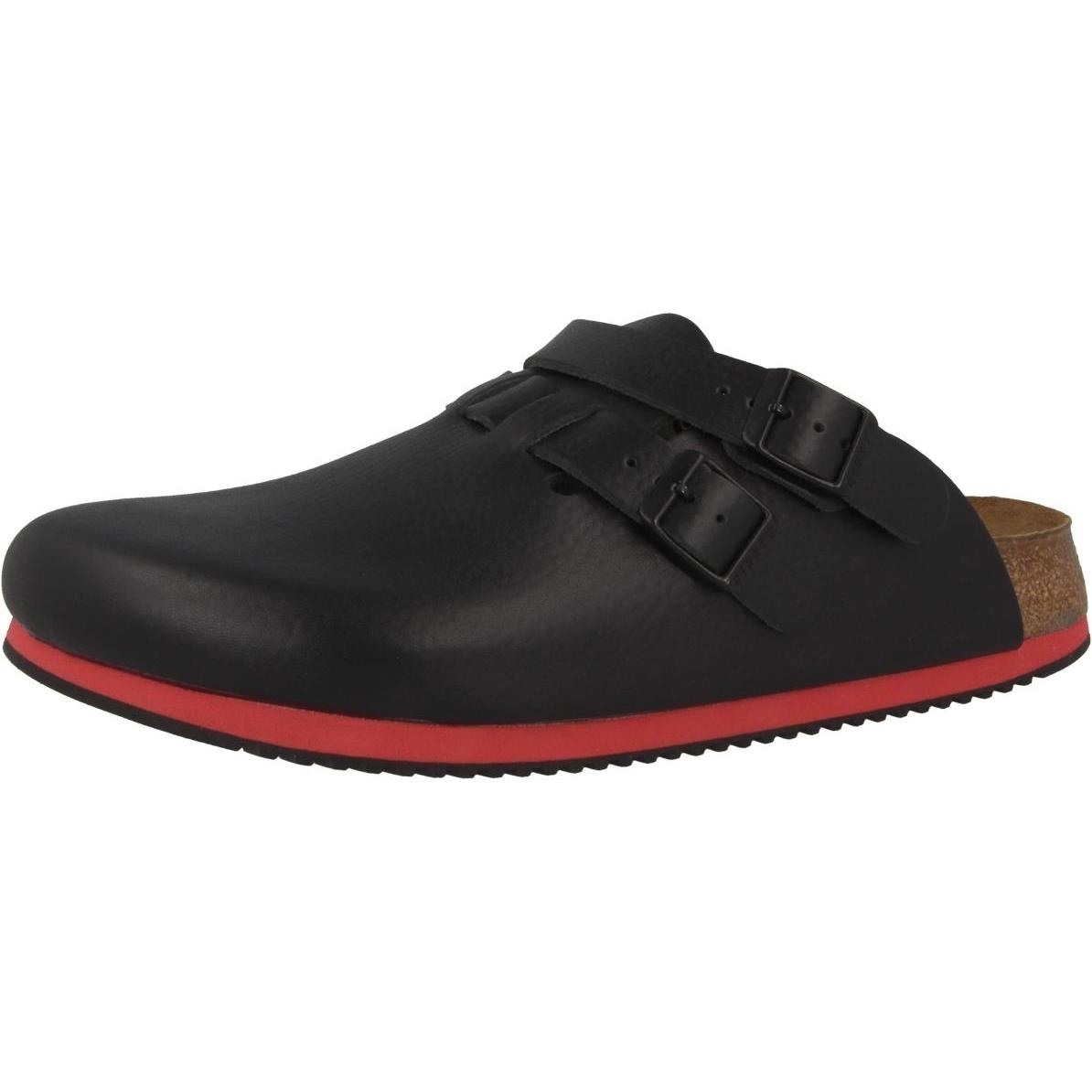 Birkenstock, Damen, Hausschuhe, Kay SL Naturleder Weichbettung schmal, Schwarz, (38)