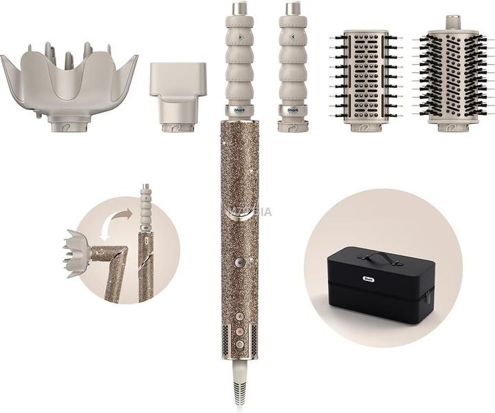 Actual product image Shark FlexStyle Sparkle Champagne Diamond Limited Edition 5-in-1 zelta - Matu veidotajs