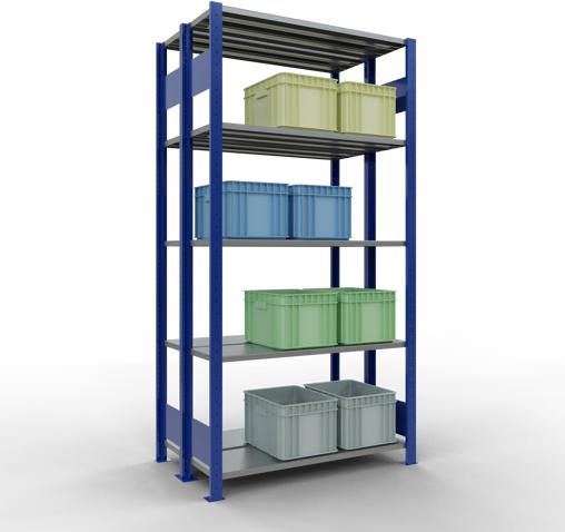 Actual product image Schulte Lagertechnik Double basic shelf MULTIplus150