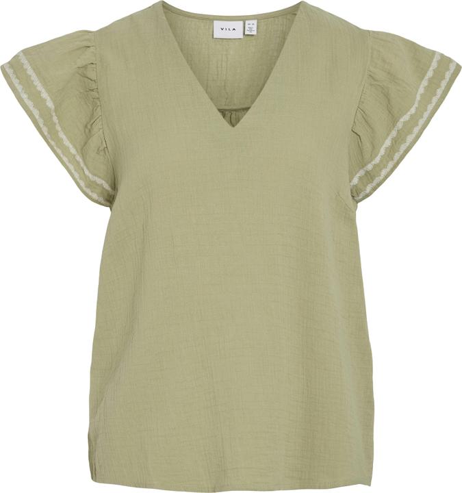 Produktbild Vila VITOVAN V-Ausschnitt Oberteil mit kurzen Ärmeln (34)