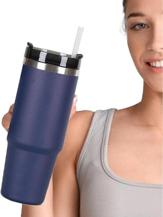 Actual product image ASMI Stainless steel vacuum thermo mug, coffee mug, car tumbler mug, 900ml (0.89 l)