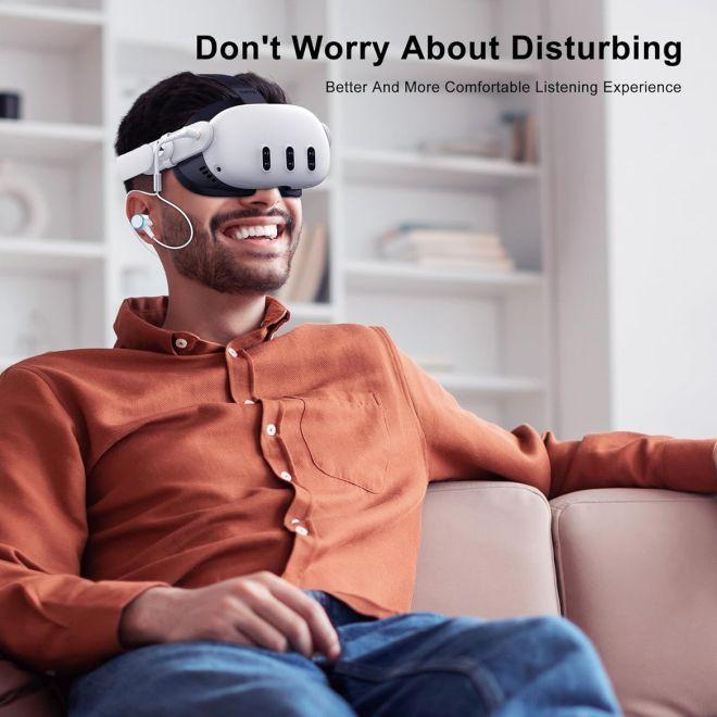 Produktbild AMVR VR Noise-Isolating In-Ear Kopfhörer für Meta Quest 3 mit 3.5mm Klinke