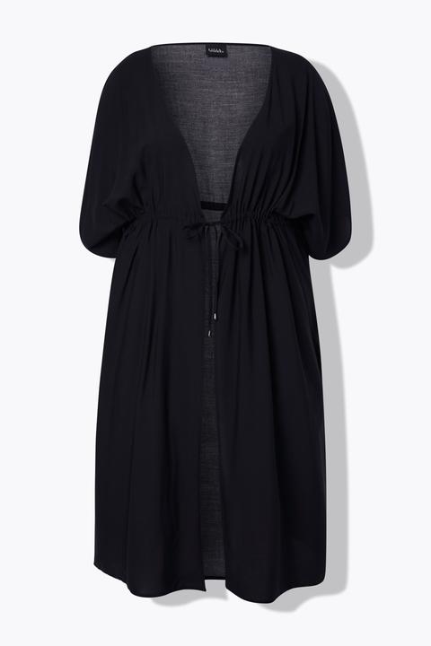 Produktbild Ulla Popken Kaftan, Flechtbänder, Oversized, V-Ausschnitt, Halbarm (58, 60, 62)