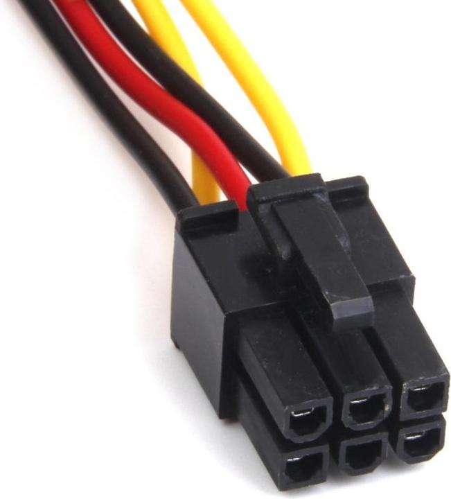 Produktbild PowerGuard 4-Pin IDE Molex auf 6-Pin Grafikkarten Strom Kabel Adapter