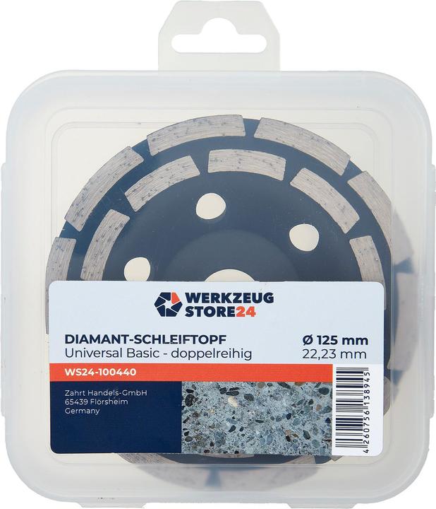 Actual product image Werkzeugstore24 Universal diamond cup wheel 125 mm