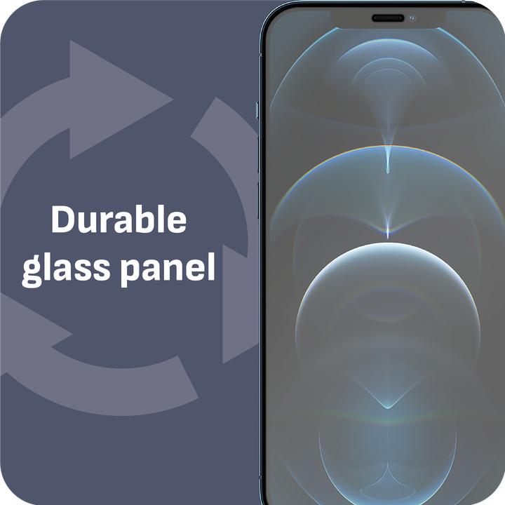 Produktbild Cazy Schutzglass Kompatibel mit iPhone 12/12 Pro Tempered Glass Hülle Kompatibel - 1 Stück (1 Stk., Apple iPhone 12, Apple iPhone 12 Pro)