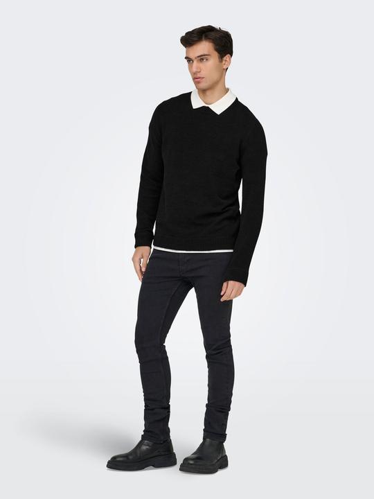 Actual product image Only & Sons Onsethan Life Reg 7 Crew Knit (XS)