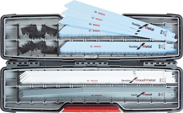 Bosch Professional Zubehör 20-piece reciprocating saw blade set, ToughBox for wood and metal