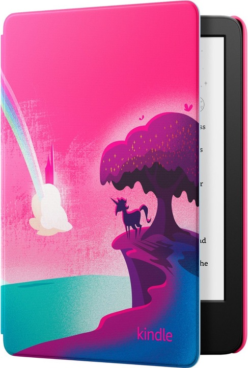 Actual product image Amazon Kindle Kids 2022 eReader with 300 ppi, 16GB, Space Whale (6", 16 GB, Pink)