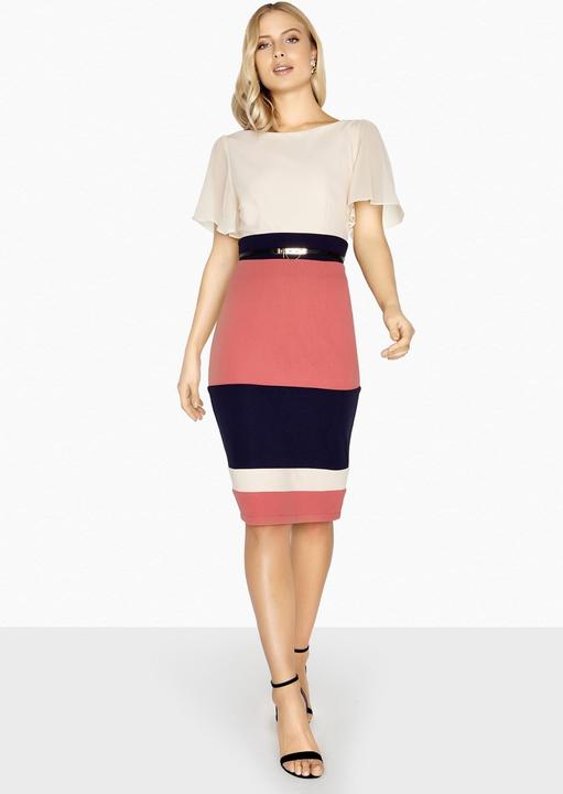 Produktbild Paper Dolls Kleid Cannes mit Blockstreifen (38)