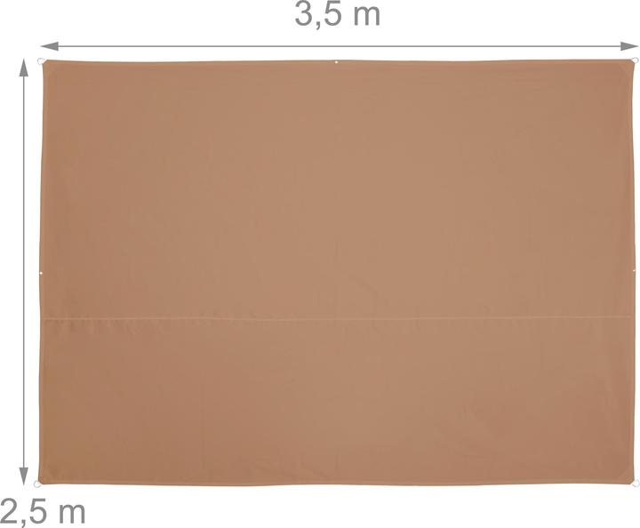 Immagine prodotto Relaxdays Vela-parasole (350 x 250 x 0,5 cm)