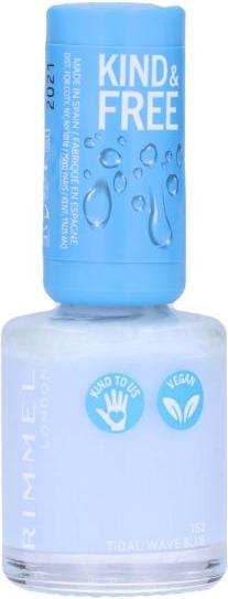 Actual product image Rimmel London RIMMEL Kind & Free Clean Nail Polish 152 Tidal Wave Blue 8ml (152 Tidal Wave Blue, 152 Tidal Wave Blue, 152-tidal wave blue, Colour paint)