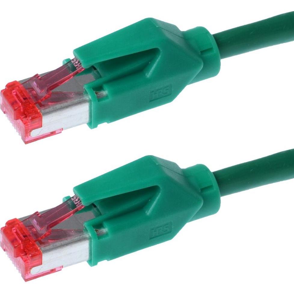 Helos Draka Patchkabel S/FTP Cat 6a HQ TM21 (EIA/TIA) grün 5,0m (CAT6, 5 m), Netzwerkkabel