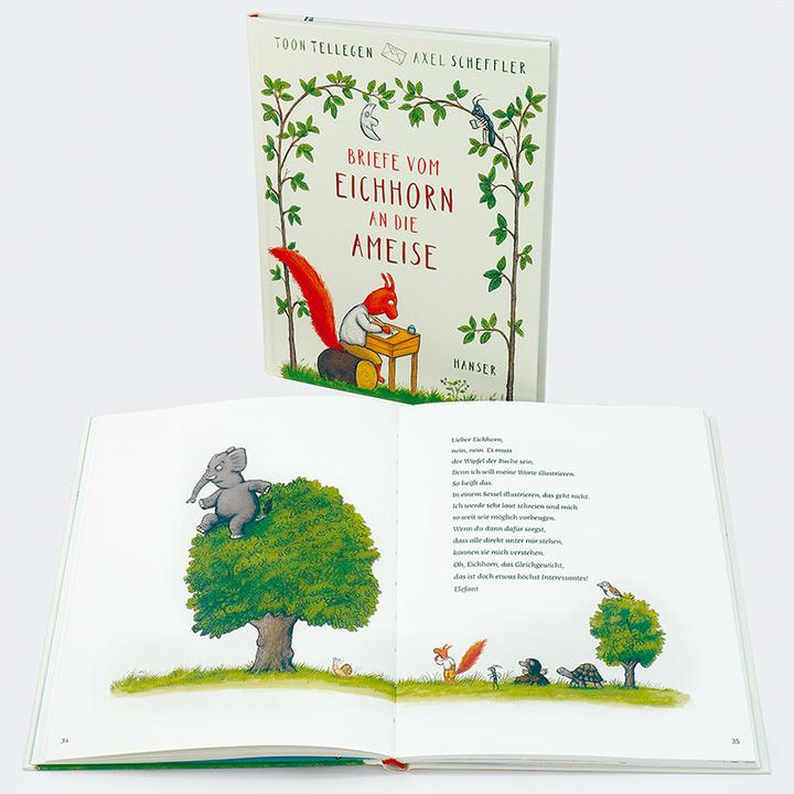 Produktbild Briefe vom Eichhorn an die Ameise (Deutsch, Axel Scheffler, Mirjam Pressler, Toon Tellegen, 2023)