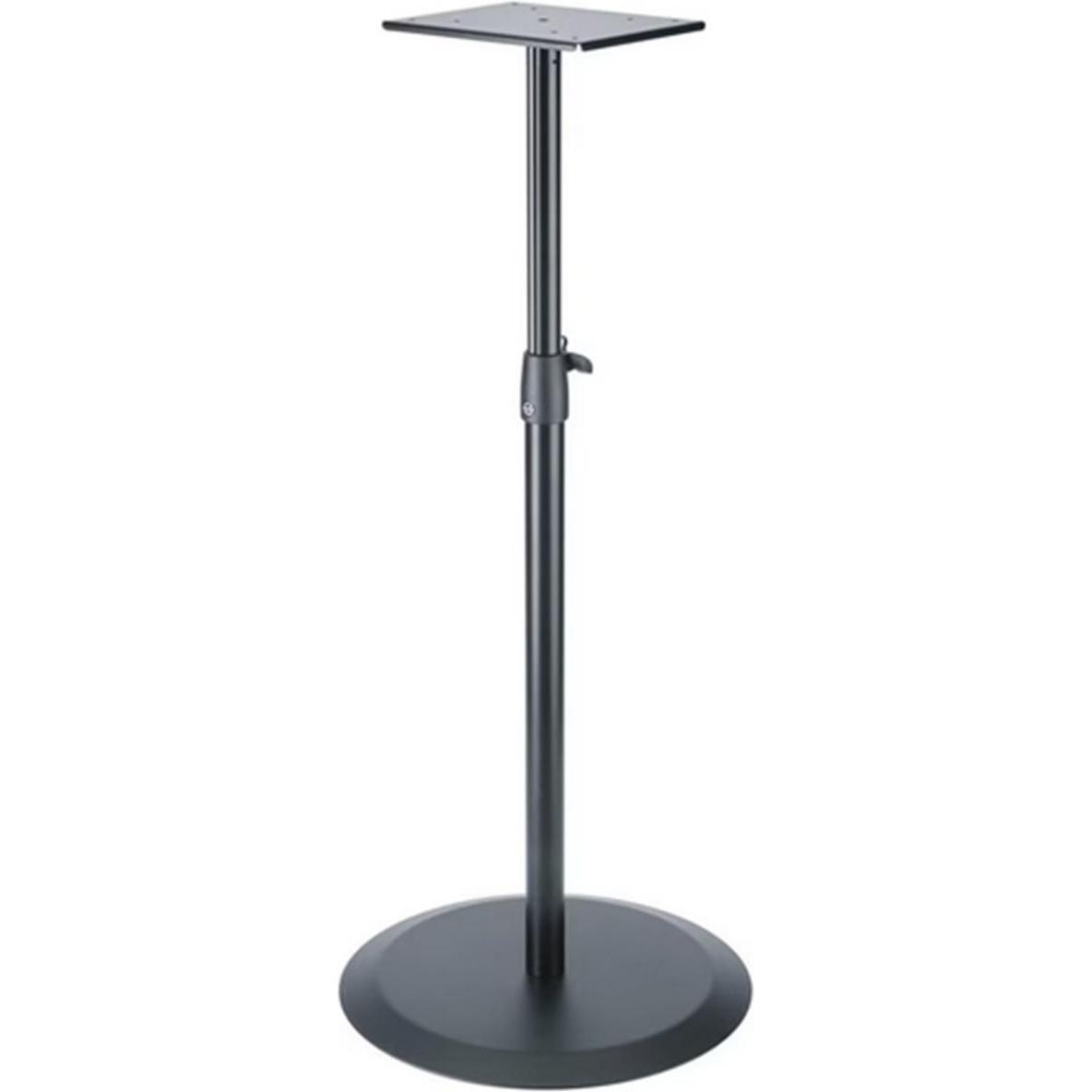 K&M Monitorstativ 26740 (1 Stk., Ständer, Höhenverstellbar), Lautsprecher Ständer + Wandmontage, Schwarz