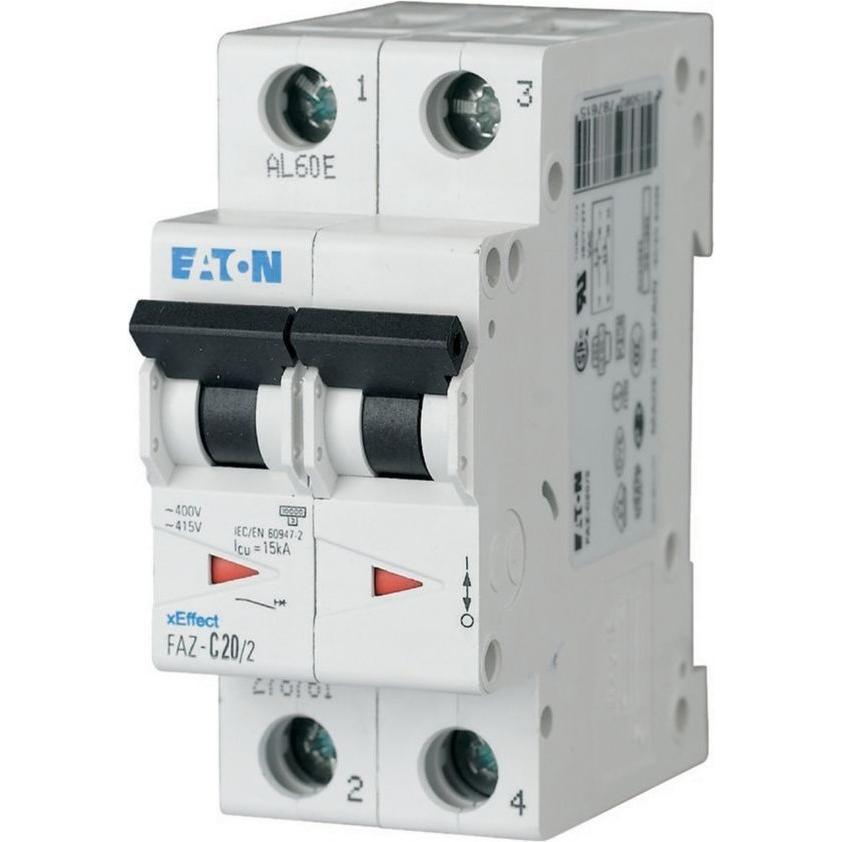 Eaton, Schutzschalter, MOE FAZ-B20/2 Leitungsschutzschalter 20A