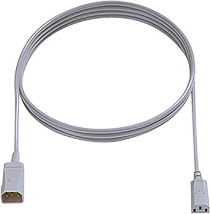 Produktbild Bachmann Power Cord C14 to C13 grey, Extension Cable (1 m, C13)