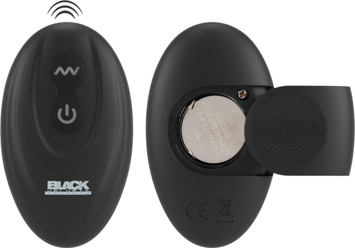 Produktbild Black Velvets Cock ring with RC butt plug (2.60 cm)