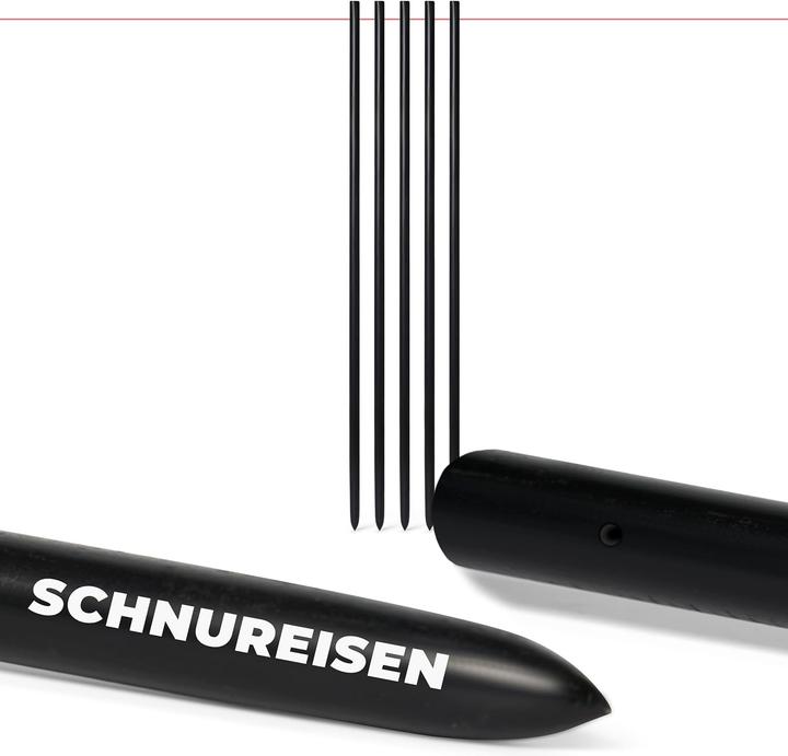 Novatool 5 Stück Schnureisen Ø16 x 800mm, Schnurnägel Schnurnagel Erdnägel für Richtschnur