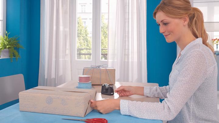 Actual product image tesa SMART adhesive tape dispenser incl. 2 adhesive rolls