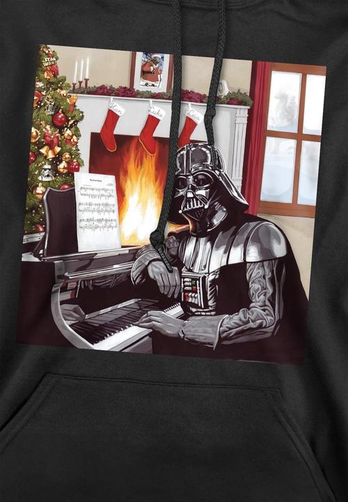 Immagine prodotto Star Wars Christmas Carols Felpa con Cappuccio Darth Vader Uomo (L)