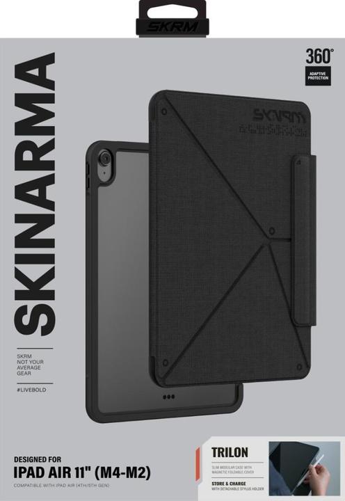 Produktbild Skinarma Case Trilon for iPad Air 11" M2 2024 / M4 2026 black (Apple iPad Air 11 2024, Apple iPad Air 11 2026)