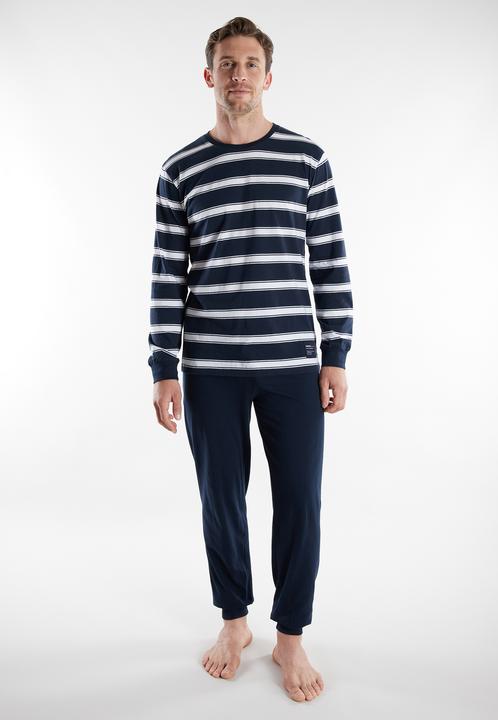 Produktbild Tom Tailor Pyjama Casual Bequem sitzend Pyjama lang Rundhalsausschnitt (50)