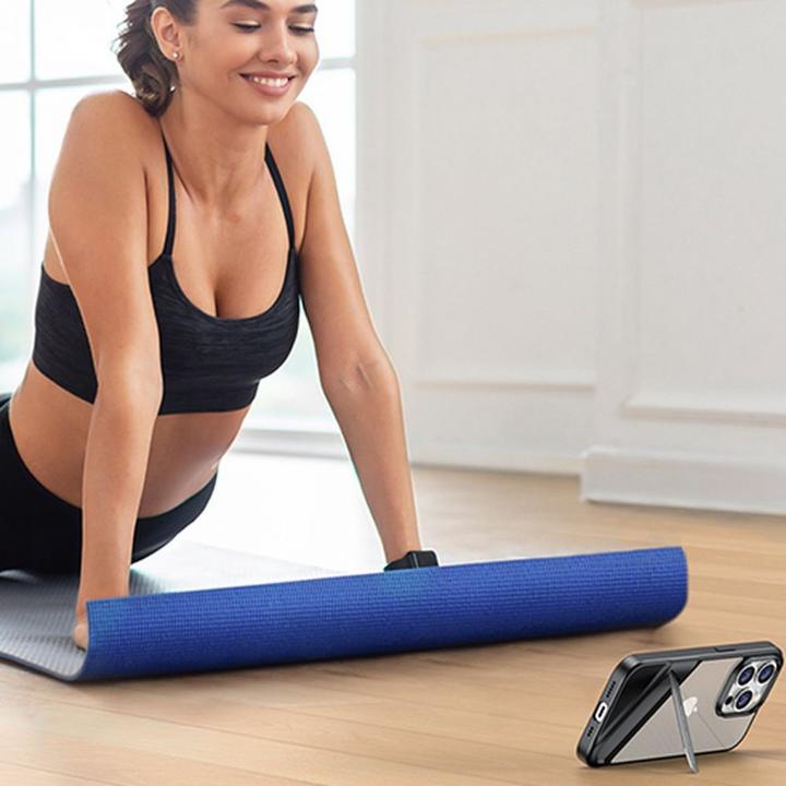 Actual product image Ugreen LP635 Kickstand Protective Case Hard Cover with Gel Frame and Built-in Stand for iPhone 14 Pr (Apple iPhone 14 Pro)