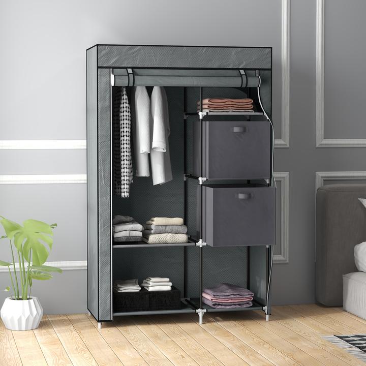 Image du produit Homcom Armoire en tissu (102 x 42,5 x 162,5 cm)