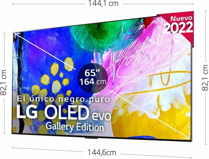 Produktbild LG OLED evo Gallery Edition OLED65G26LA (65") 4K Ultra HD Smart TV Wi-Fi Silver (65", OLED, 4K, 2022)