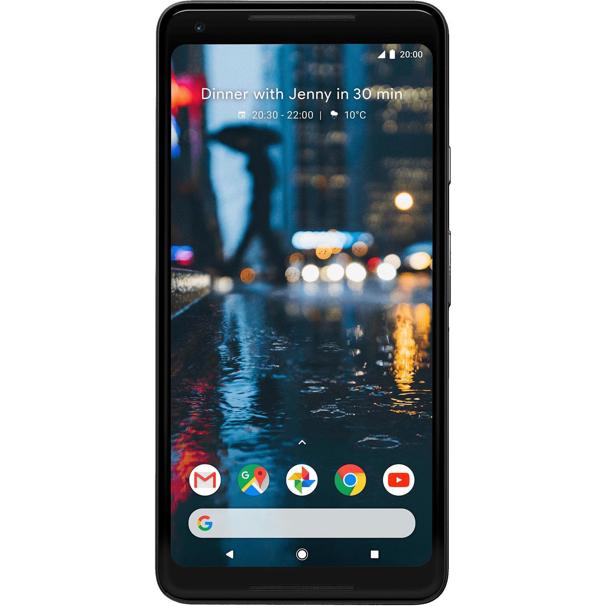 Google Pixel 2 XL (64 GB, Just Black, 6", Single SIM, 4G), Smartphone, Schwarz