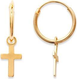 Immagine prodotto Lara CREOLI Placcato - 12 MM - CROCE (Ottone)