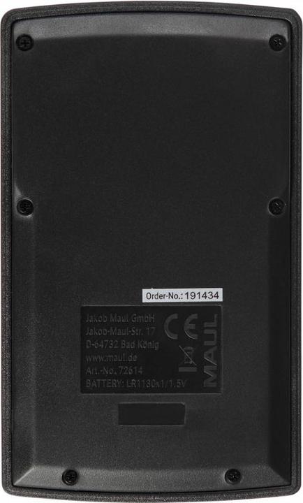 Immagine prodotto Maul Calcolatrice M12 Nero (Batterie, Celle solari)