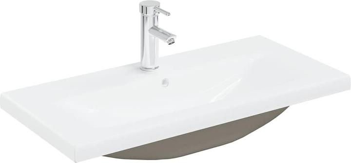 Produktbild vidaXL Waschbeckenunterschrank mit Einbaubecken und Wasserhahn Bad Waschtisch