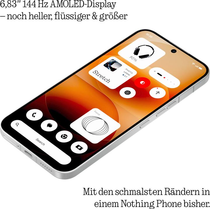 Produktbild Nothing Phone (4a) Pro (128 GB, Silver, 6.83", Dual SIM, 5G)