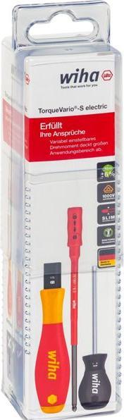Actual product image Wiha Set TorqueVario®-S electric (Phillipps cross recess (PH), Pozidriv cross recess (PZ))