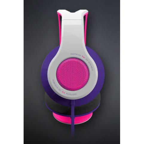 Gioteck TX-30 (Kabelgebunden), Gaming Headset, Schwarz, Weiss, Pink