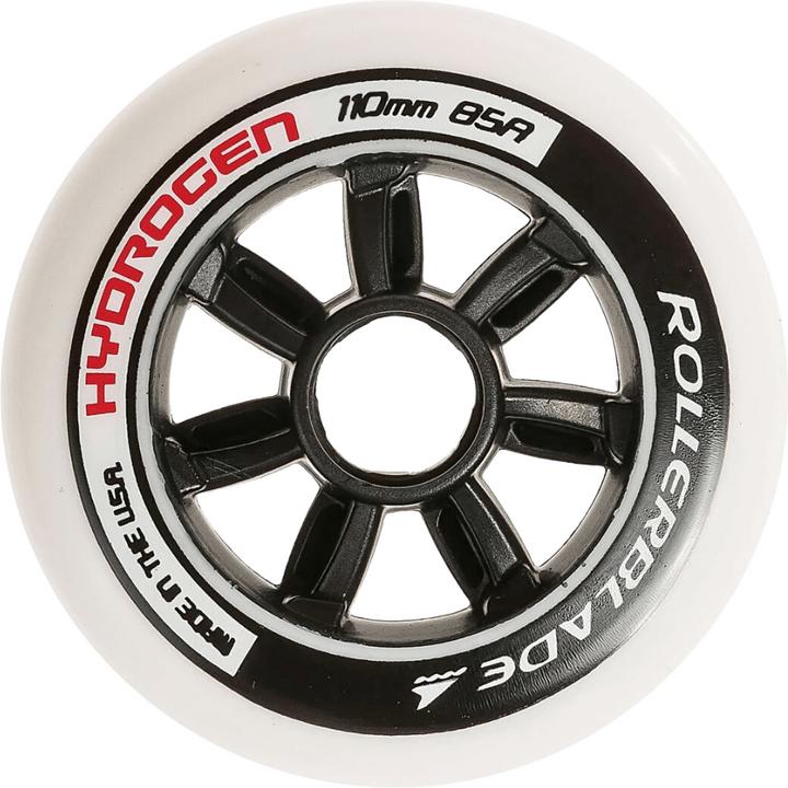Actual product image Rollerblade Inline skates wheels complete set Hydrogen 90/85A, 8 wheels (90 mm, 85A)