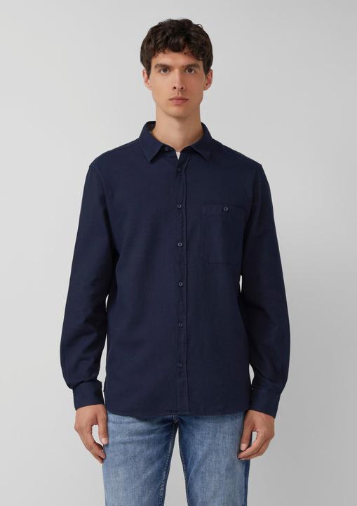 Immagine prodotto s.Oliver Hemd Regular Fit: Baumwollhemd mit Struktur und Brusttasche (M)