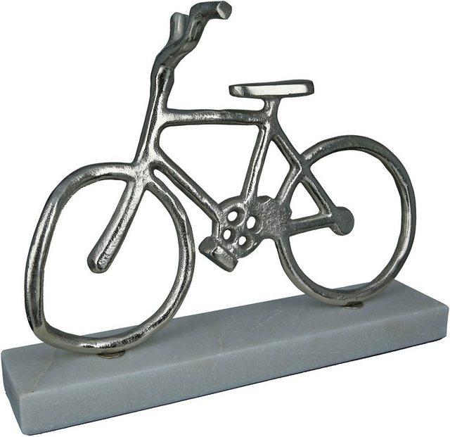 Actual product image Gilde Bicycle on aluminium base height 28 cm