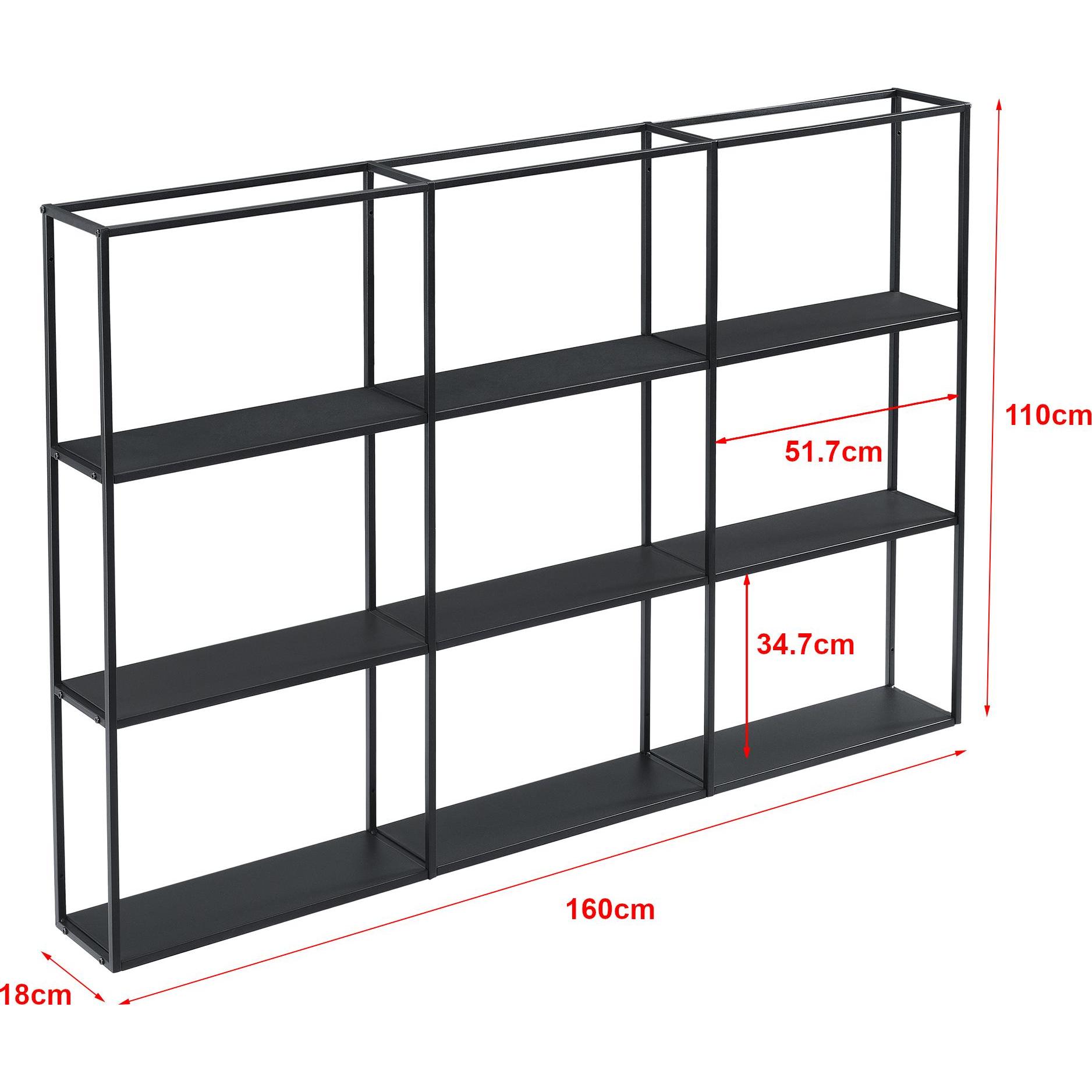 Thumbnail - En.Casa, Regal, Jelsa (160 x 18 x 110 cm)