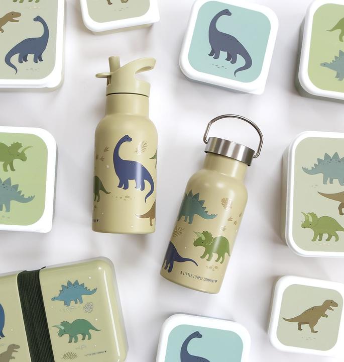 Actual product image A Little Lovely Company ALLC Drinking Bottle Dinosaurs DBSSDI40 beige (0.35 l)