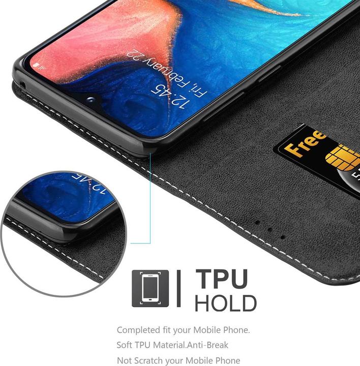 Produktbild Cadorabo X-Wallet Kunstlederkombi Hülle (Samsung Galaxy A20e, Samsung Galaxy A10e)
