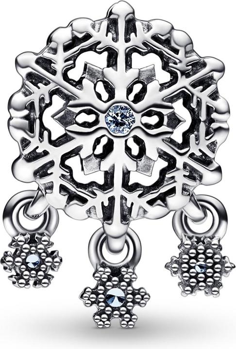 Actual product image Pandora Charm Icy Snowflake (Silver 925, Enamel)