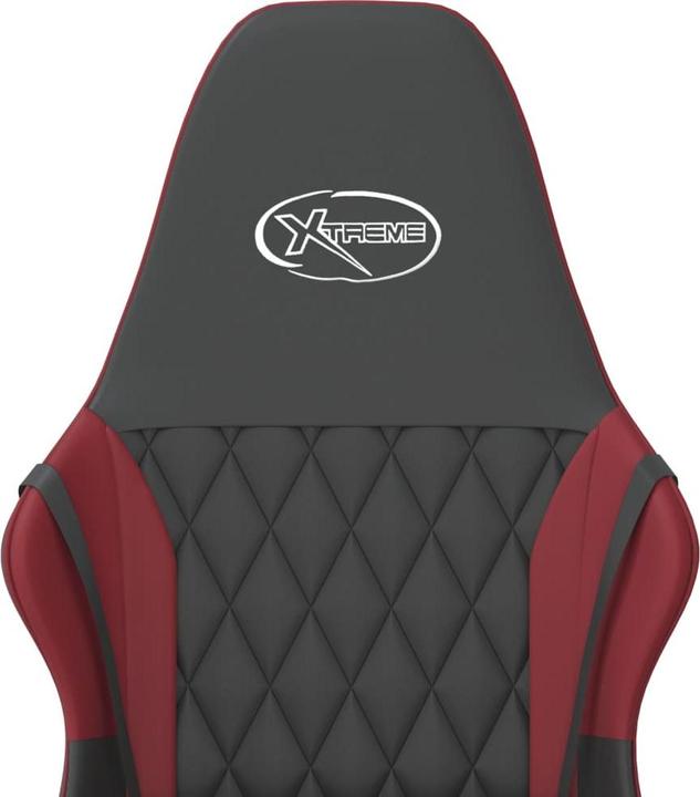 Image du produit vidaXL Gaming-Stuhl Schwarz und Weinrot Kunstleder,Farbe: Schwarz